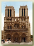 Front View: Notre Dame - Paris, France.